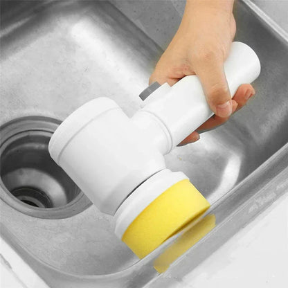 Cleaning Powerful Electric Brush (5-in-1) – فرشاة تنظيف كهربائية قوية (5 في 1) – تنظيف بدون مجهود