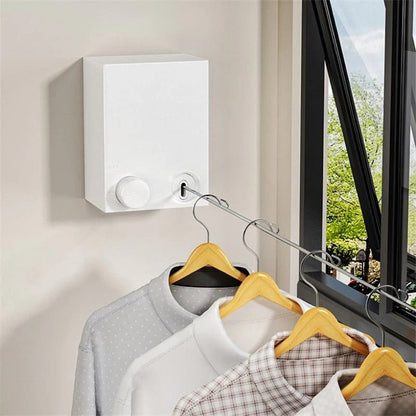 Retractable Telescopic Clothesline Rope for Indoor & Outdoor Clothes Drying