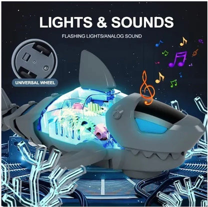 Universal Shark Toy with Light | LED Musical Swimming Shark Toy for Kids UAE 🦈💡